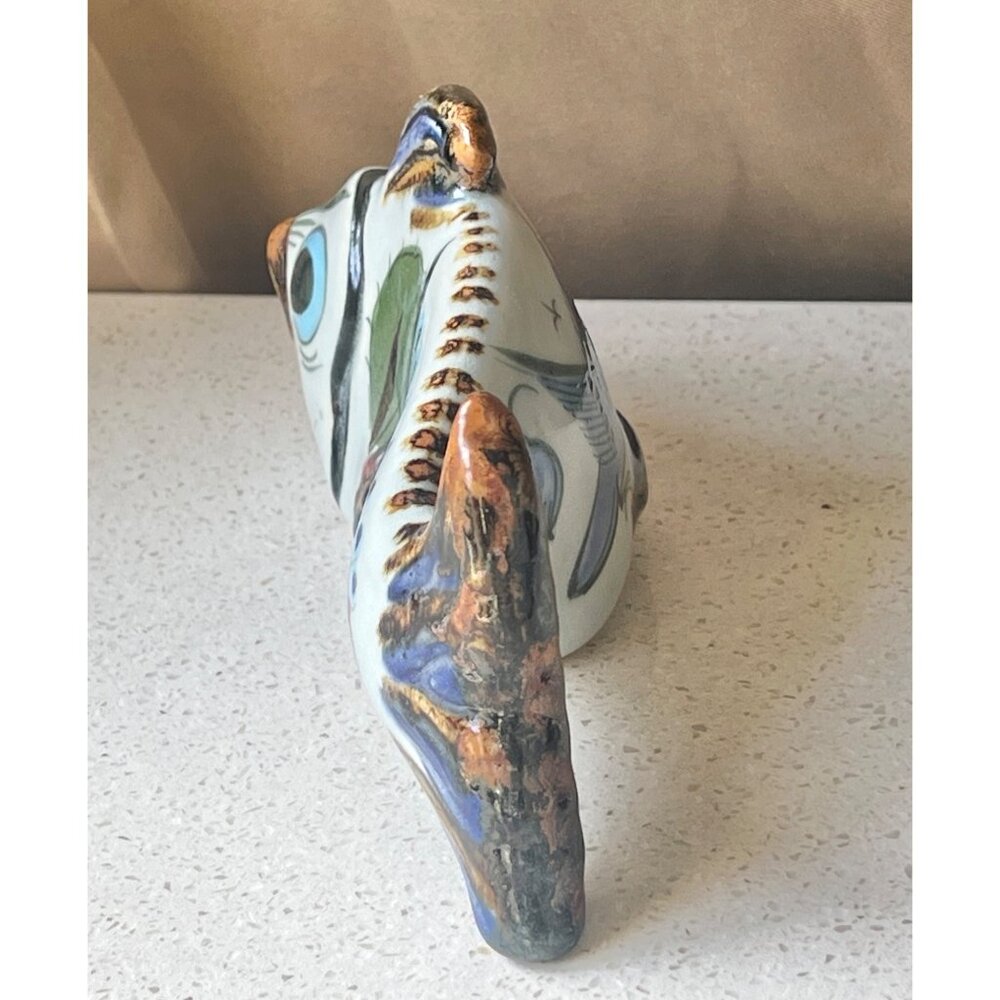 Ken Edwards Tonala Fish Mexican Folk Art Ceramic Marked Sculpture Gift Decor - Picture 5 of 13
